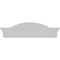 Ekena Millwork Segment Arch W/ Flankers Smooth Architectural Grade PVC Pediment, 28"W x 8"H x 2-1/2"P PEDPS028X080SGF00 - alternate 5